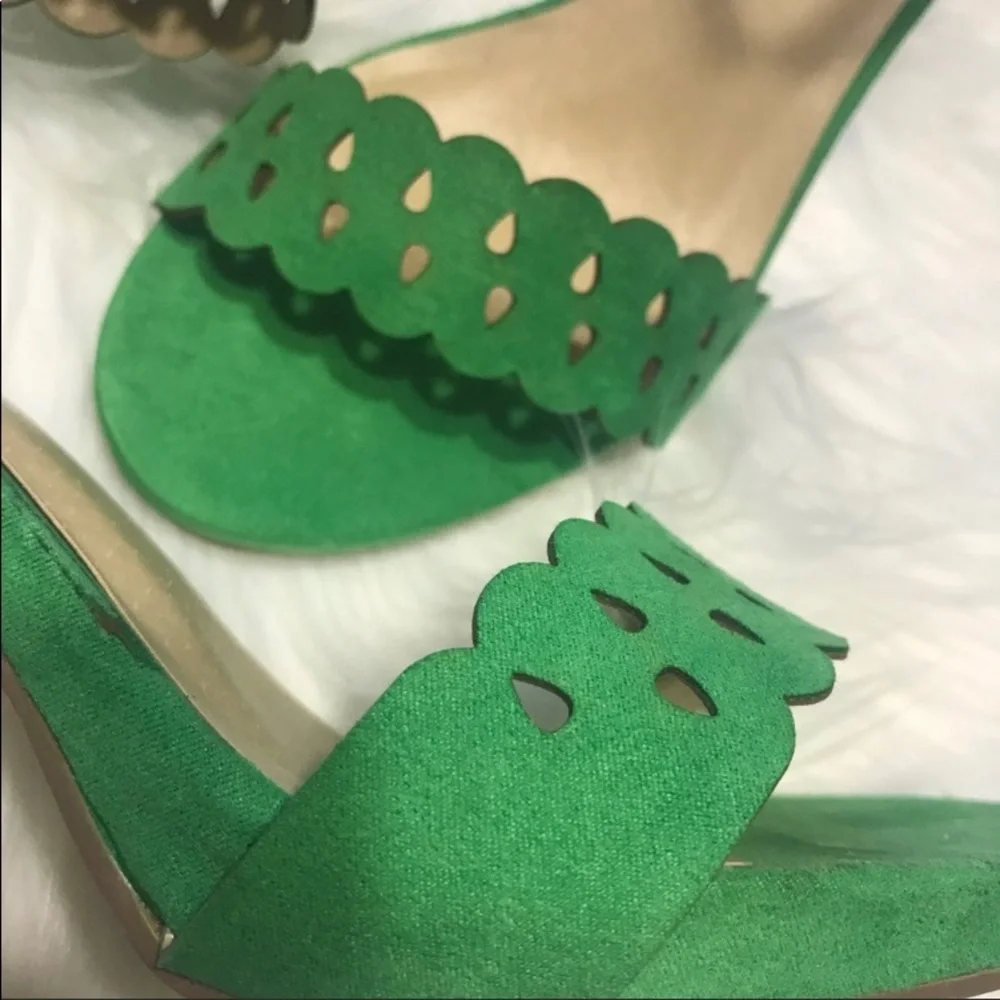 JustFab‎ Morana Green Sandal Heel